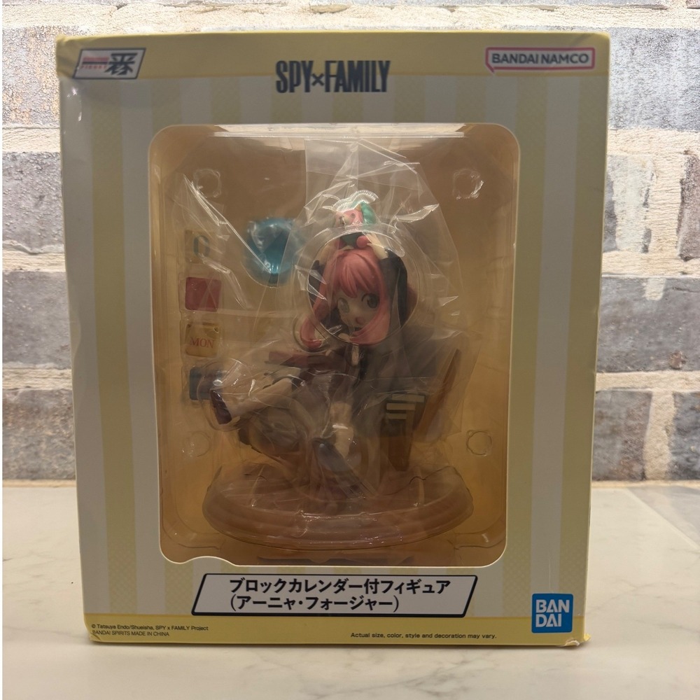 Spy x Family Anya Forger Ichibansho Figure with Block Calendar Bandai Namco NEW